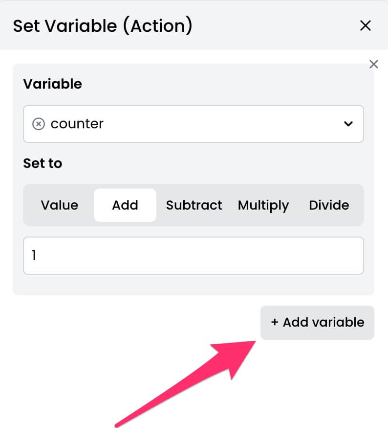 Add additional variable